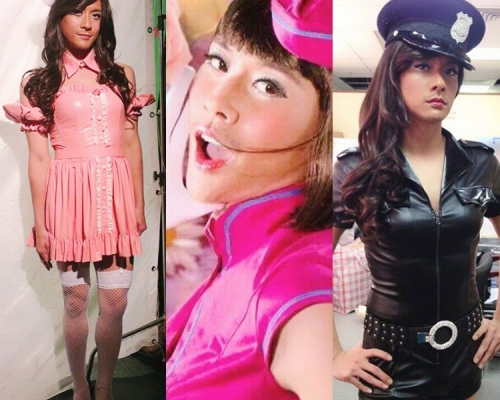 Bosco的重口味女裝Look帶點嫵媚感覺。