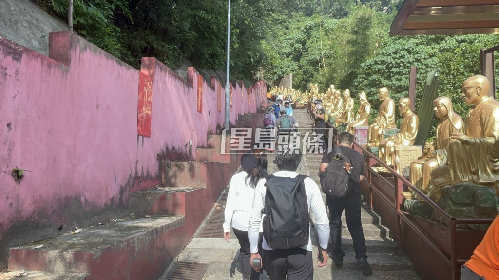 搜索隊到萬佛寺一帶山頭，尋找劉家良及另外至少2位名人富豪的骨灰下落。楊偉亨攝