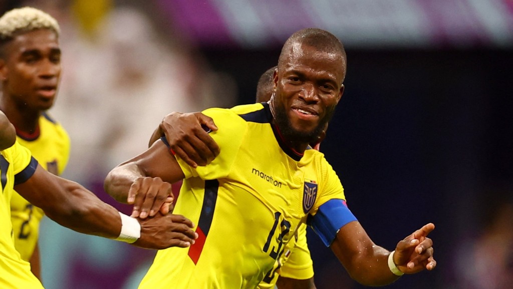 安拿華倫西亞包辦厄瓜多爾五個世盃入球。Reuters