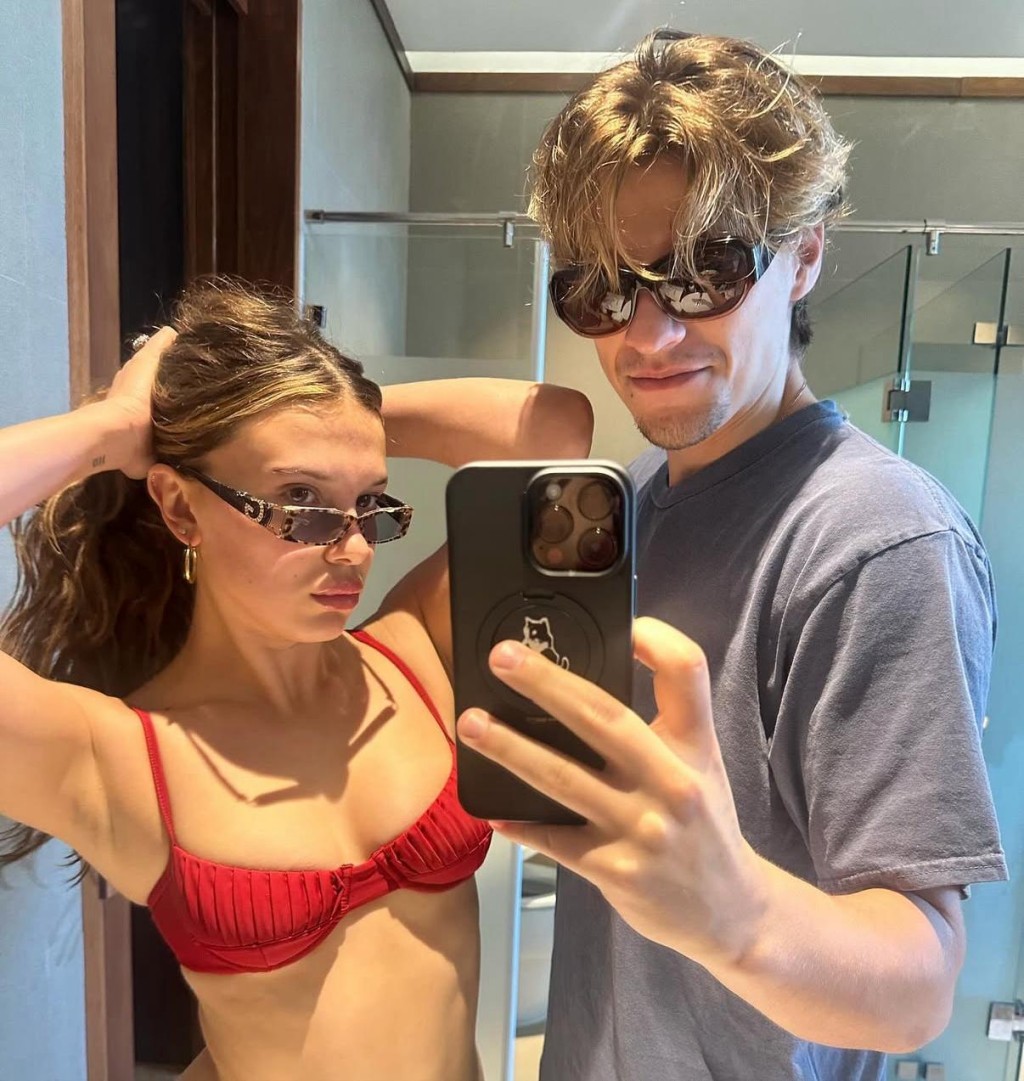 Millie與Jake去年5月結婚。 Millie與Jake去年5月結婚。