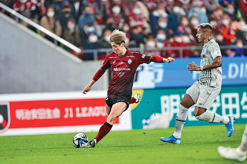 ■大迫勇也今季作客攻入7球，表現出色。