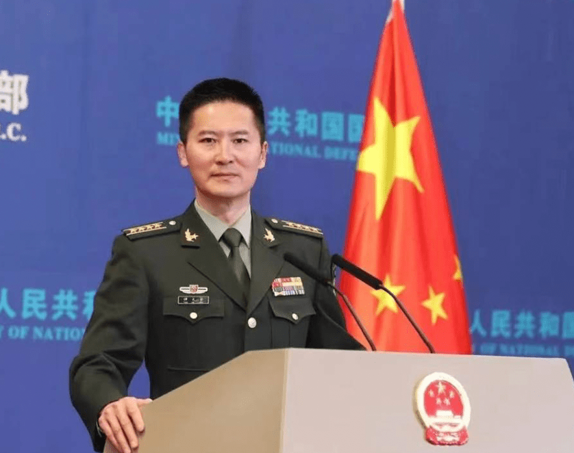 中国国防部新闻发言人谭克非2月23日在例行记者会上重申对台立场。
