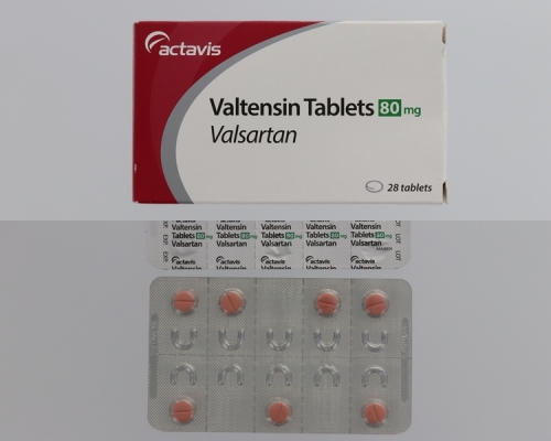 一款含有藥用成分纈沙坦，用作治療高血壓的藥物Valtensin。醫管局圖片