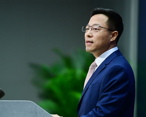 外交部发言人赵立坚。外交部网页图片