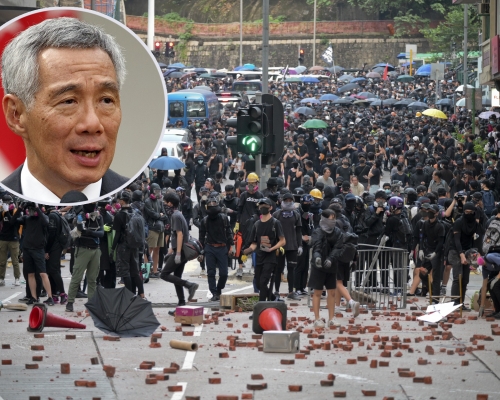 李顯龍指香港的問題須在「一國兩制」框架下找尋方案解決。 資料圖片