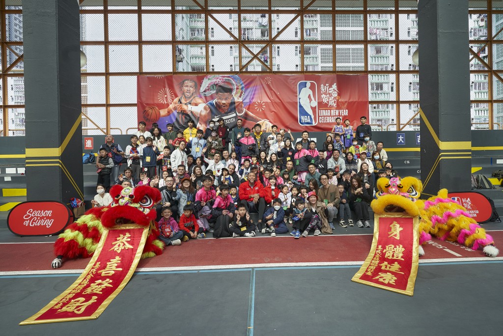 NBA球星馬利安訪港，參加新年活動。 公關圖片