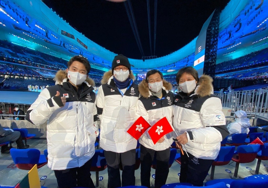 朱定文出席北京冬奧開幕式。微薄圖片