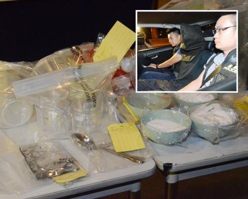 警方早前檢獲一批可製汽油彈工具,拘捕5人。 資料圖片