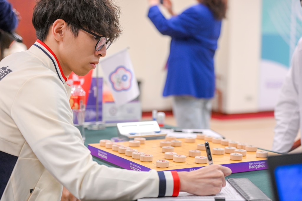 杭州亞運象棋混合團體賽，港隊首奪銅牌創歷史。 港協暨奧委會圖片