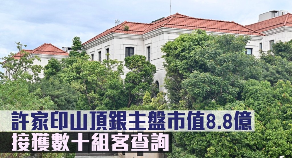 許家印山頂銀主盤市值8.8億,接獲數十組客查詢。