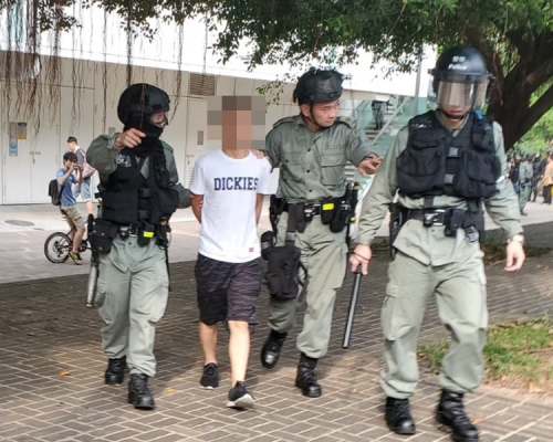 被捕中四學生。