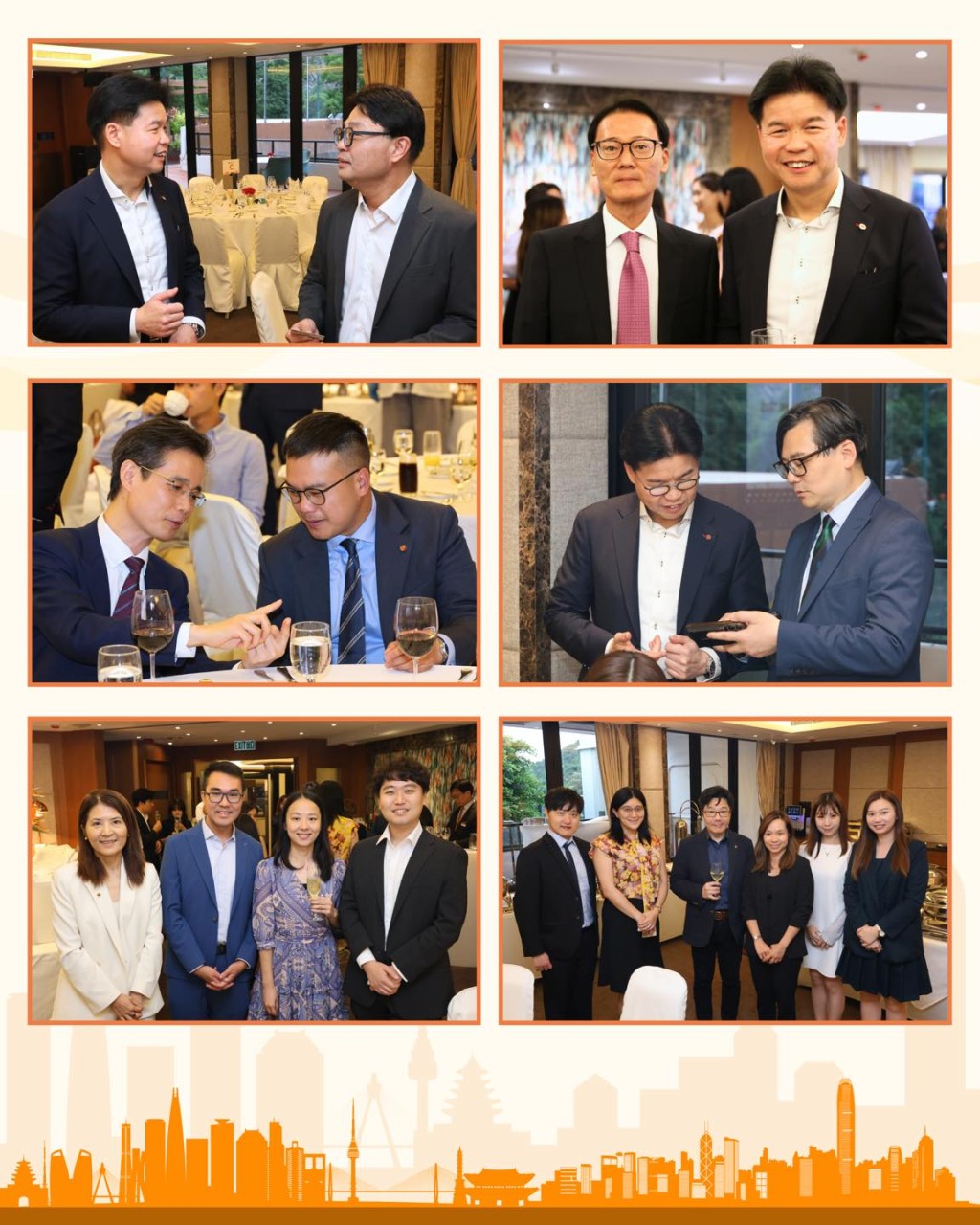 晚宴邀得駐港韓國商界領袖等到來。