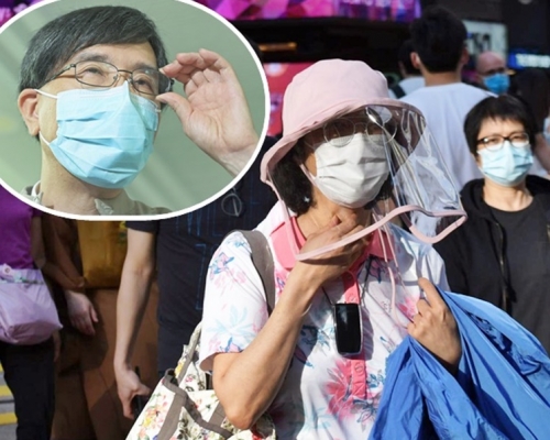 袁國勇（小圖）提醒市民要有心理準備，疫情可能會再持續多半年到1年。資料圖片
