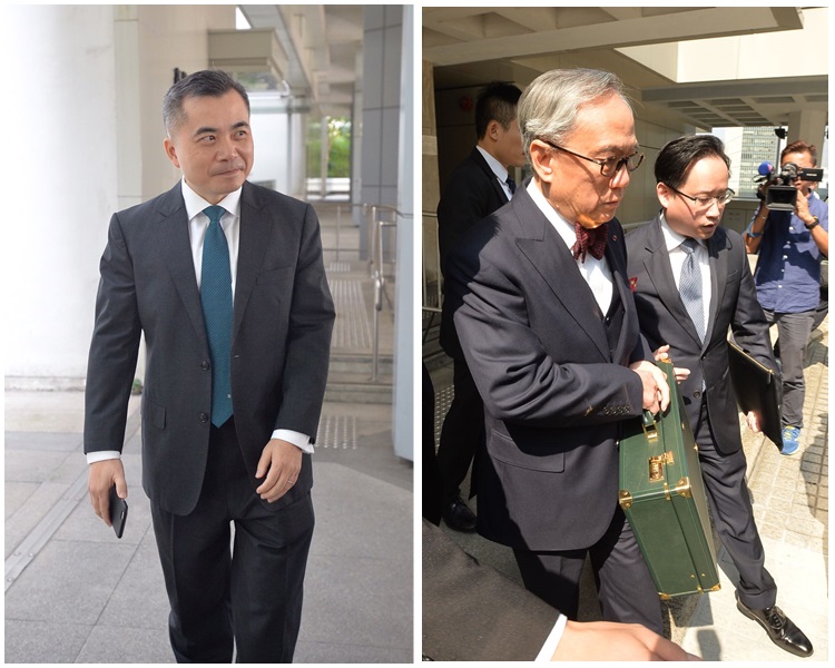 黃仁龍(左)表示,完全出於希望給予被告和他太太鼓勵和精神上的支持。資料圖片