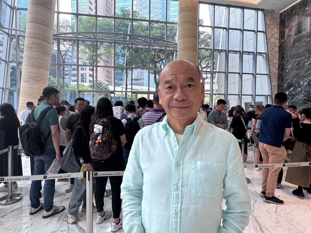 陳永傑預料項目今日收租客比例達三成。 陳永傑預料項目今日收租客比例達三成。