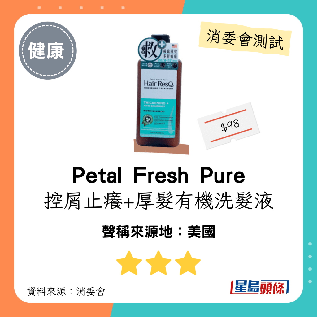 Petal Fresh Pure 控屑止痒+厚发有机洗发液