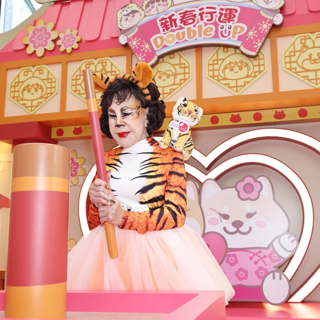黃夏蕙去年迎接虎年，曾以老虎裝扮現身宣傳活動。