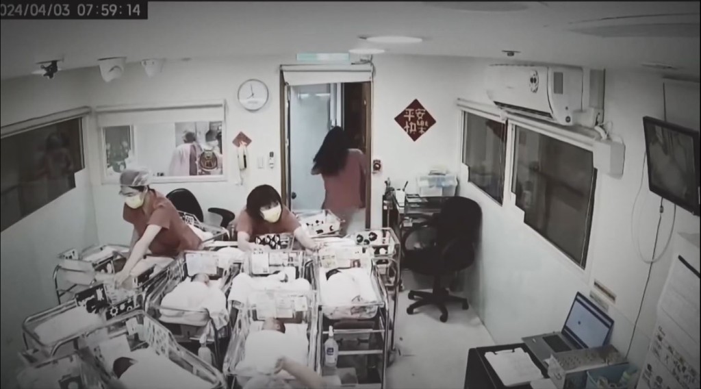 台北有产后护理中心的护士，在强震一刻时首先保护一众新生婴儿。i.linjeng