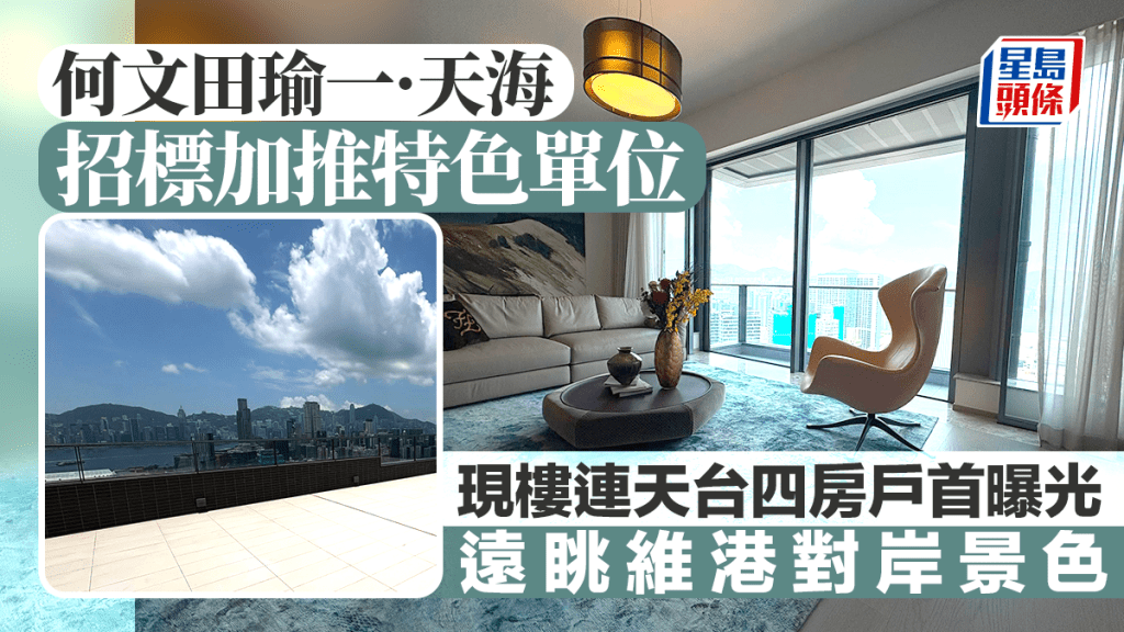 何文田瑜一·天海招標加推特色單位 現樓連天台四房戶首曝光 遠眺維港對岸景色