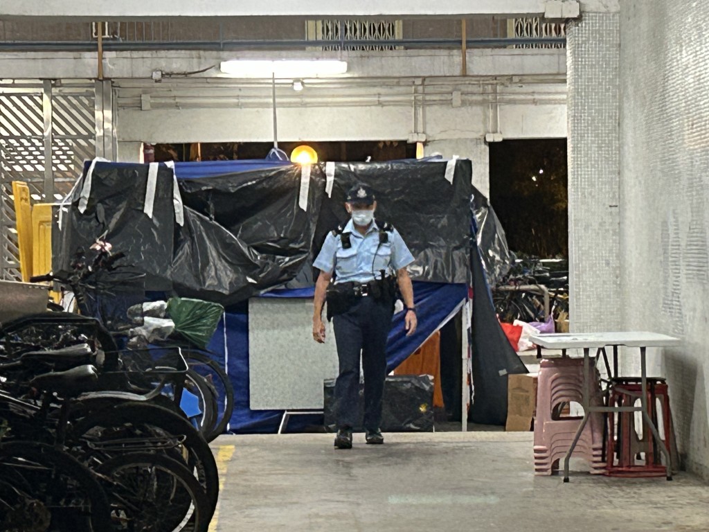 警方到場調查事件。曾志恆攝