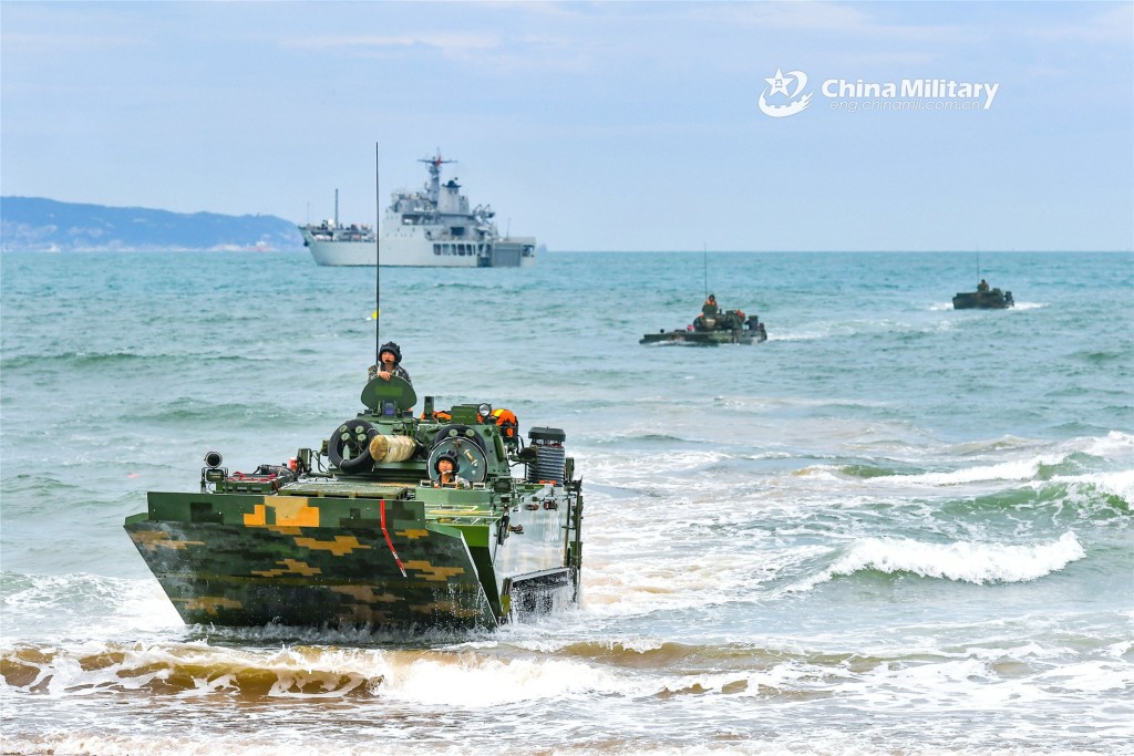 中国近年加强登陆作战演习。
