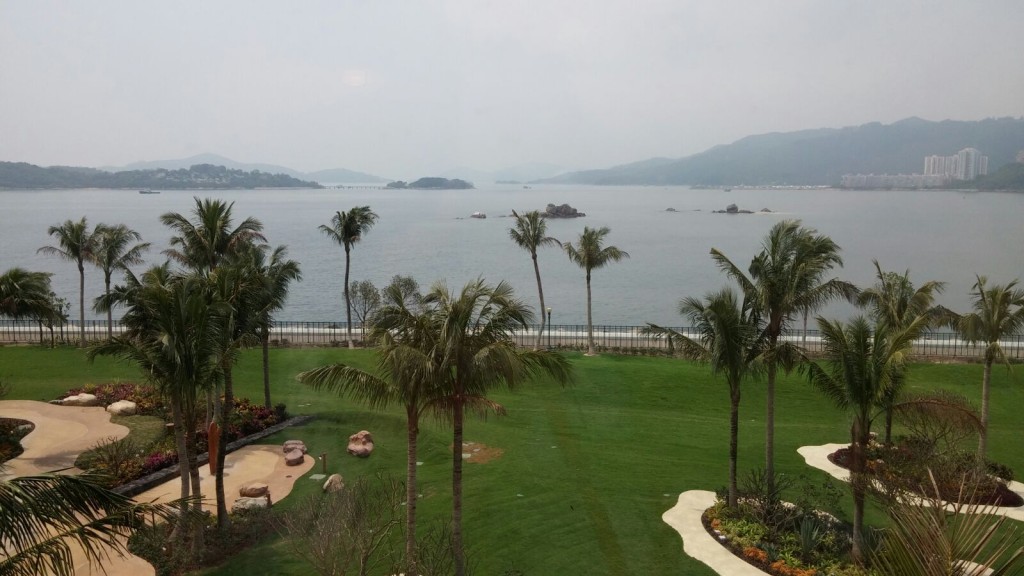 海景房望向愉景灣。