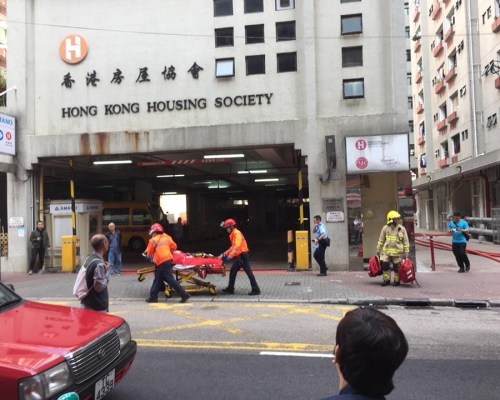 紅磡家維邨火警男住客死亡。民主黨圖片