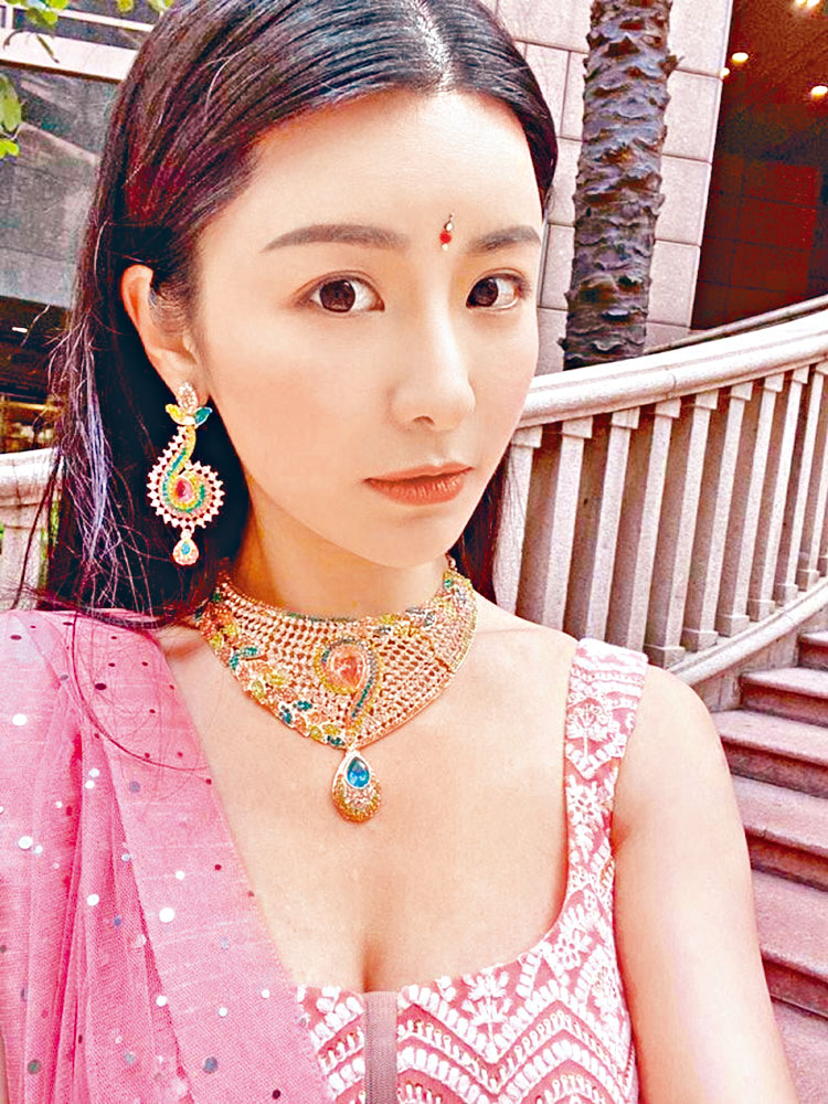 ■陳欣妍參演的印度電影雖未開拍，但已經試了造型。