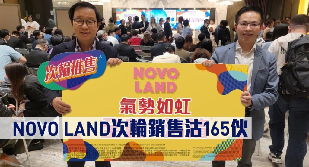 NOVO LAND次輪銷售171伙,最終沽165伙。
