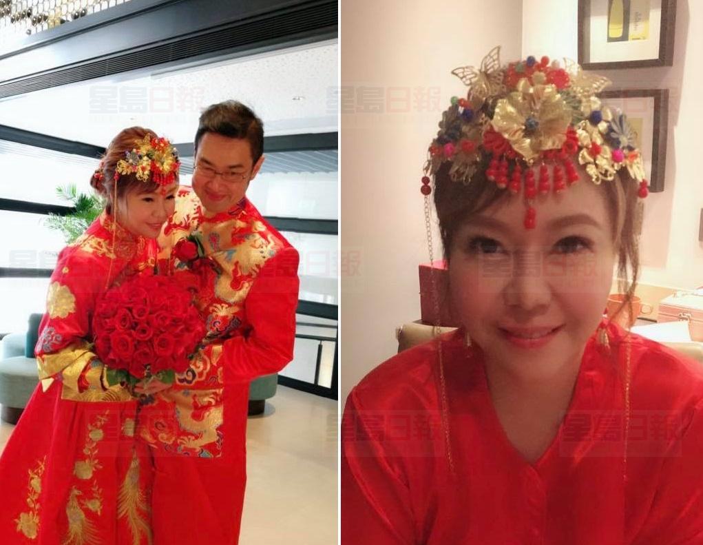 李偲嫣上載與謝鋮浚婚照。資料圖片