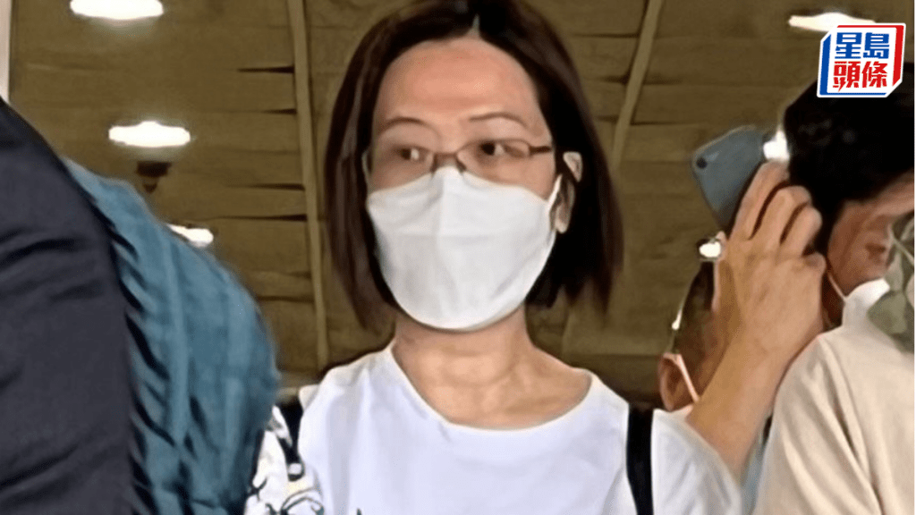 被告麥敏儀(白衫)承認8項欺詐罪及10項盜竊罪。資料圖片