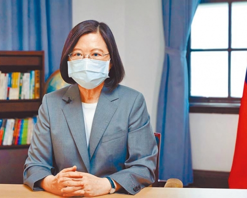 蔡英文指台灣選手利用上場的機會秀出「青天白日滿地紅旗」，展現台灣人的韌性與自信。網上圖片