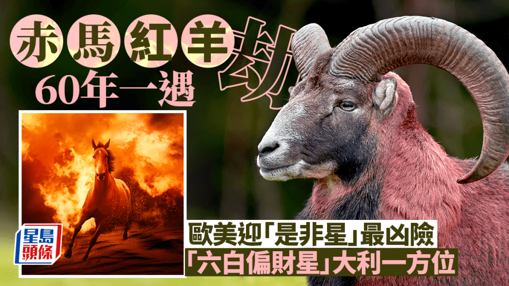 赤馬紅羊劫60年一遇 歐美迎「是非星」最凶險 「六白偏財星」大利一方位