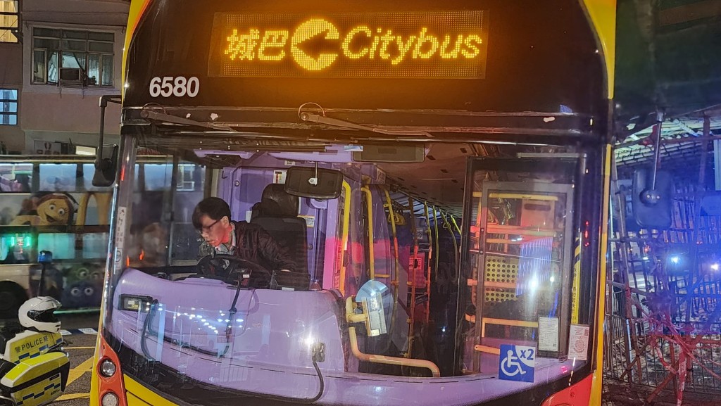 肇事城巴車長。黎志偉攝 肇事城巴車長。黎志偉攝