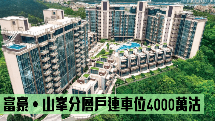 富豪‧山峯分層戶連車位4000萬沽。