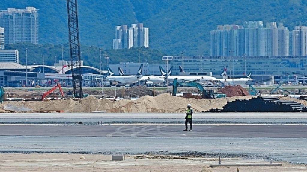 機場三跑道項目被揭發有工頭涉嫌向工人索賄收賄。資料圖片
