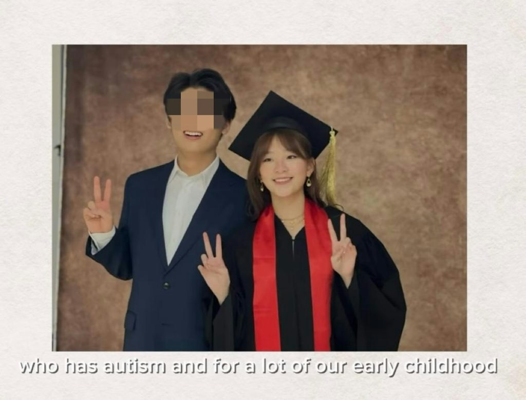 李明慧女兒Ava稱哥哥童年時未能透過言語與人正常溝通，不少時候彷彿活在自己的世界裡。