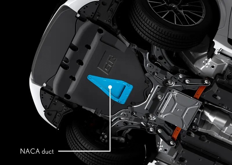凌志Lexus LBX Morizo RR車底設有NACA Ducts進氣口。