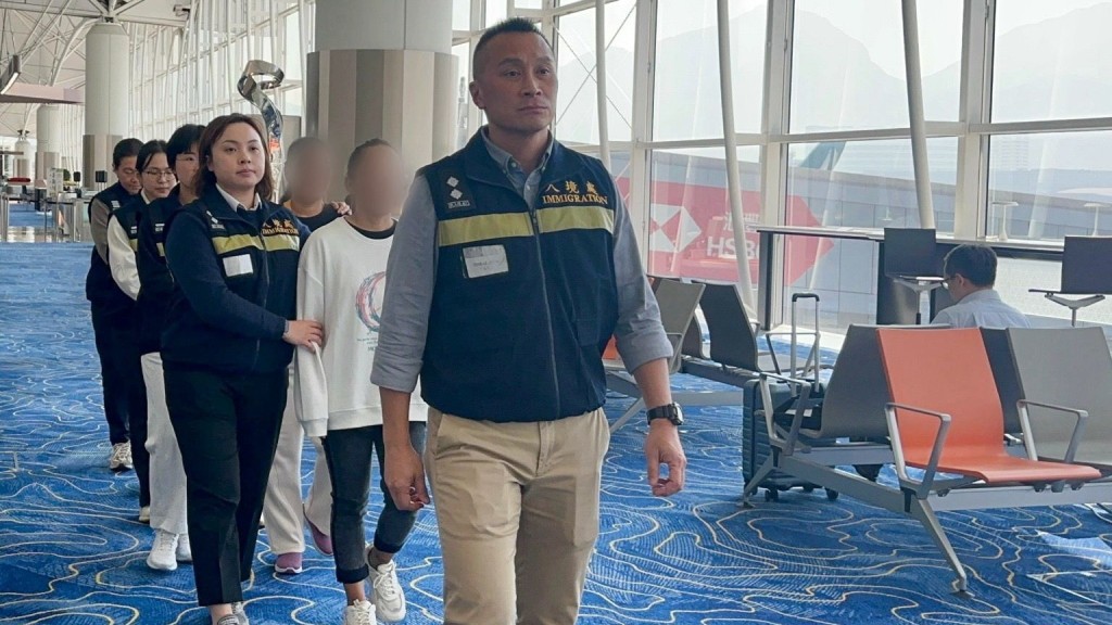 入境處遣送77名免遣返聲請不獲確立人士 部分曾涉刑事罪入獄。入境處圖片