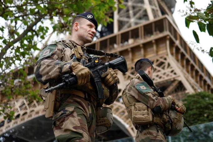 马克龙强调巴黎奥运会最大挑战是恐怖主义带来的安保威胁。路透社