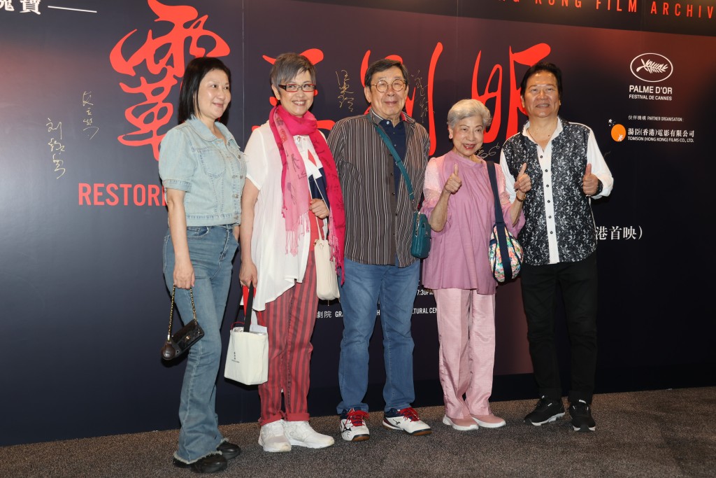 多位艺人今日在文化中心出席《霸王别姬》4K修复版首映礼。
