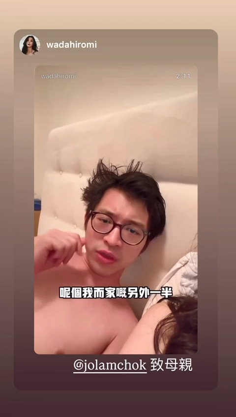 林作昨日拍片斥阿媽不尊重兒子。 林作昨日拍片斥阿媽不尊重兒子。