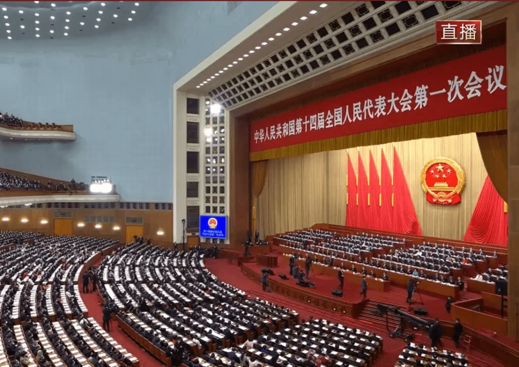 今年的全國人大會議將於３月５日在北京開幕。