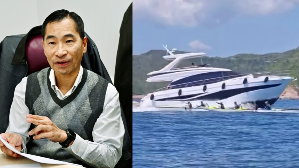 有片｜財經專家林一鳴參加西貢划艇賽險喪命 6人小艇遭遊艇高速擦過