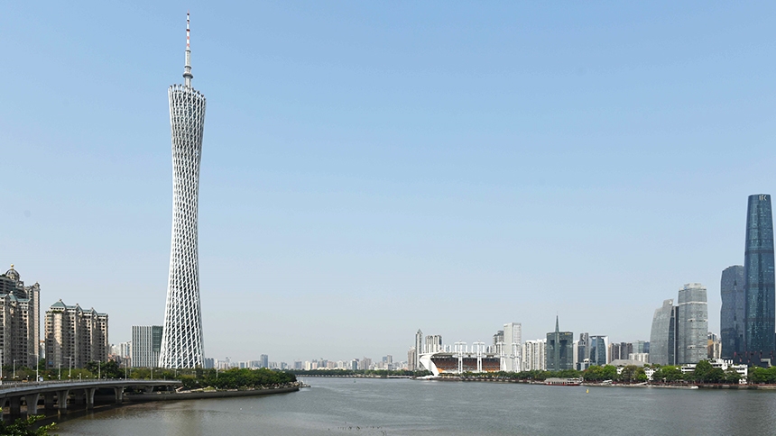 大灣區9個城市招聘4,279個職位,對象包括港澳居民。圖為廣州。資料圖片