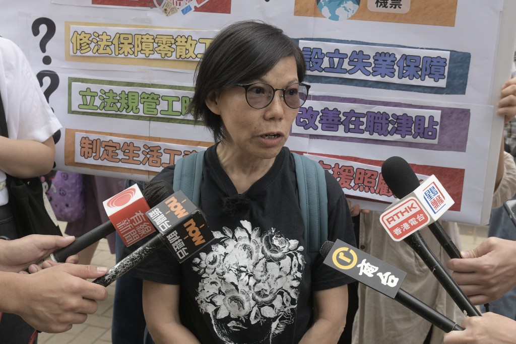 协会表示，疫情下香港劳动者经历重重生活难关，贫穷人口增加。陈浩元摄