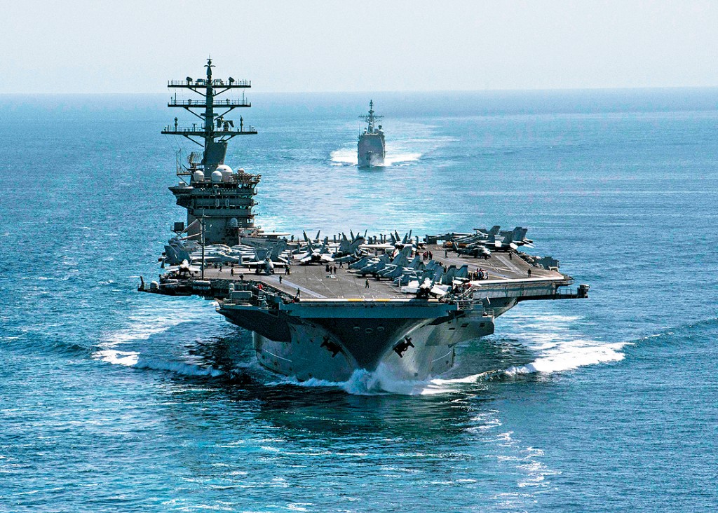 美國航空母艦「尼米茲號」。