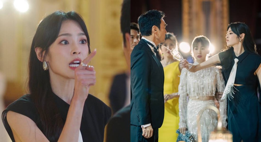 又鬧又潑！陳楨怡《巨塔之后》大鬧父親鍾鎮濤，之後更用酒潑他，令觀眾印象深刻。