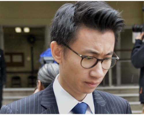 紮鐵分判商永光鋼鐵的代表大律師蔡一鳴。