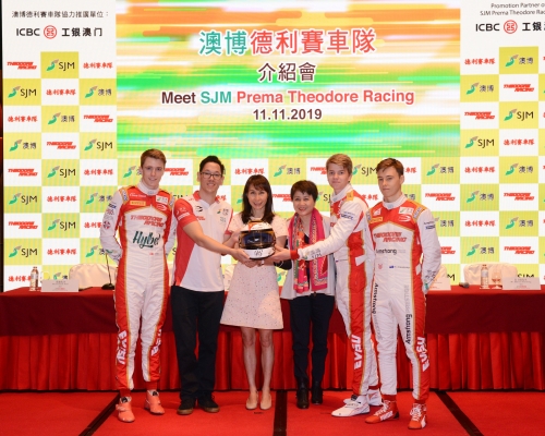 澳博德利賽車隊車手韋迪(左一)將出戰今屆澳門F3。相片由公關提供